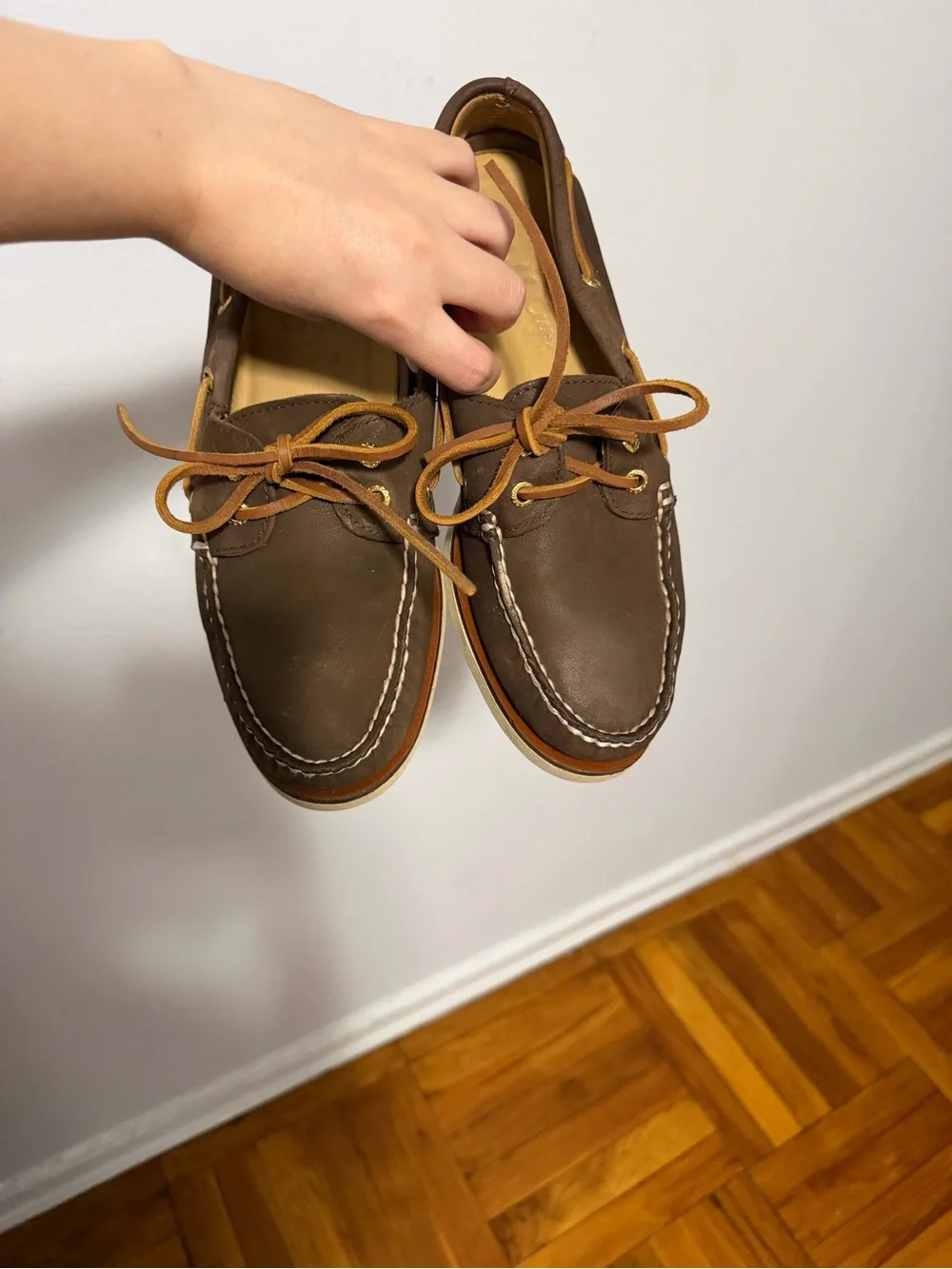 Sperry Gold Cup Authentic Original 2-Eye Boat Shoe in brown 8 men